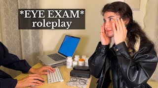 ASMR I went to Medical EYE EXAM by Japanese Doctor KEYBOARD FEATHER EYE CARE GLASSES ROLEPLAY [upl. by Jobe]