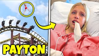 Payton fell off the roller coaster then Ninja Kidz TV [upl. by Lemon]