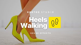 Heels Walking Sound Effect  100 Royalty Free  No Copyright [upl. by Saint]