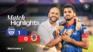 Match Highlights  Bengaluru FC 10 East Bengal FC  MW 1  ISL 202425 [upl. by Ecnesse944]