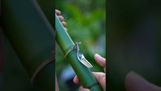 Bamboo creations with Fork slingshots Bamboo art diy Bamboo Slingshots [upl. by Rengaw352]