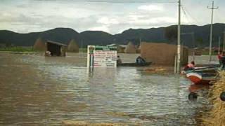 Desborde y Inundacion de Rio Ramis en Taraco  Puno [upl. by Lotson530]