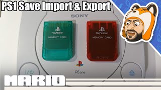 How to Import amp Export PS1 Saves on a Virtual Memory Card [upl. by Aracat520]