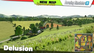 FS22 ★ NEW MAP quotDelusionquot  Farming Simulator 22 New Map Review 2K60 [upl. by Eulalie]