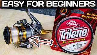 How to Spool a Spinning Reel  TIPS to Help Beginners [upl. by Eineeuq]