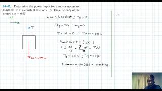 14–43 Kinetics of a Particle Work and Energy Chapter 14 Hibbeler Dynamics Benam Academy [upl. by Winter]