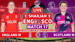 ICC Womens T20 World Cup Live England Women vs Scotland Women Live  ENG W vs SCO W Live Commentary [upl. by Asiulairam197]