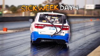 SIDEWAYS at 100MPH Tesla with Twin Turbo BIG BLOCK and MORE  Sick Week Day 4 [upl. by Ahsinad]