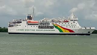 Reprise rotation maritime Dakar Ziguinchor du bateau Aline Sitoe Diatta👇🏿👇🏿 [upl. by Gaige]