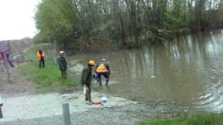 Spinone NAVHDA NA water test [upl. by Onitnerolf]