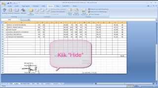 Tips excel cara menghilangkan  menyembunyikan cell  range yang tidak terpakai [upl. by Enohpets]