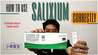 How to use Salixium Covid19 Self Test Kit CORRECTLY  如何正确使用Salixium Covid19 Self Test Kit [upl. by Kinelski]