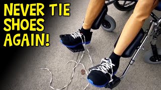 Best No Tie Shoelaces  Funny Commercial [upl. by Enenaej]