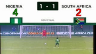 Nigeria Vs South Africa Penalty Shootout [upl. by Ecneralc]