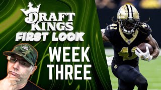 Expert DFS NFL Strategy for Week 3 on DraftKings 2024 [upl. by Amikahs574]