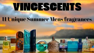 11 unique mens summer fragrances [upl. by Nosraep]