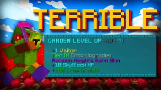 GARDEN LEVEL 15 IS TERRIBLE Hypixel Skyblock [upl. by Kiefer]