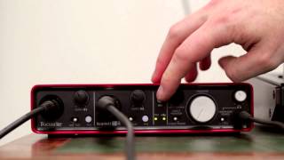 Focusrite  Scarlett 2i4 1st Gen  Audio Interface Tutorial [upl. by Meg69]