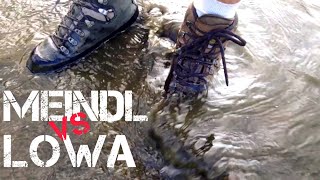 Lowa tibet gtx vs Meindl Burma pro mfs gtx [upl. by Carli]