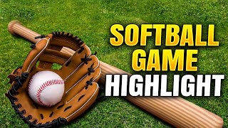 Softball game highlights [upl. by Ylek]