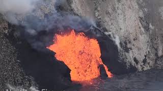 Fissure Activity Within Halema‘uma‘u Crater Kīlauea Volcano [upl. by Eizdnil511]