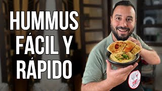 ¡¿Receta de Hummus Casero en minutos  Receta Fácil [upl. by Lydell]