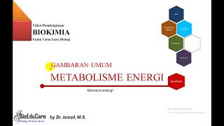 Gambaran Umum Metabolisme Energi ‖ Jalur Umum pembentukan senyawa kaya energi ATP [upl. by Lliw]