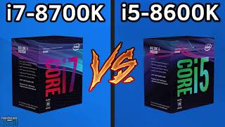 i7 8700K vs i5 8600K  Full Performance Comparison [upl. by Adnana]