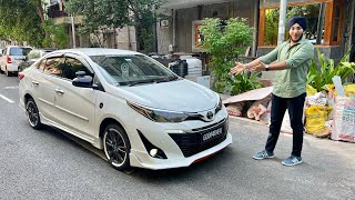 Modified Toyota Yaris In Delhi  Fibre Body Kit  Ownership Review  Modification  Only 1 In India [upl. by Jaddan]