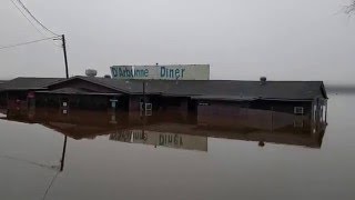 Farmerville LA Lake Darbonne Diner 2016 Historic Flooding [upl. by Aceber909]