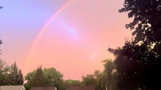 Ominous Thunderstorm SLAMS Minneapolis MN  Tornado Sirens 82624 [upl. by Eldoree]