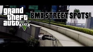 GTA 5 BMX  Street Spot Locations [upl. by Leirum800]