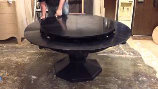 Dining Table with expandable interior leaves Solid WalnutMOV [upl. by Spearman]