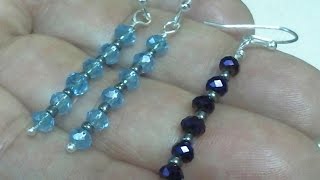 Easy can do dangle earrings [upl. by Aicilat783]