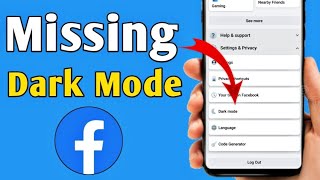 FIX it Facebook Dark mode missing  Enable Dark theme on Facebook app  Tech Process [upl. by Best]