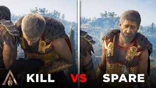 Kill vs Spare Nikolaos ALL CHOICES  Assassins Creed Odyssey [upl. by Eenad313]