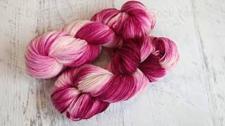 Dyeing Twisted Hanks of Sock Yarn in Rit Liquid Dye [upl. by Aknaib]