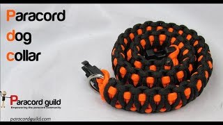 How to make a paracord dog collar [upl. by Drarrej557]