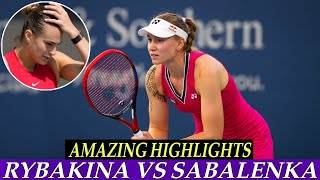 Elena Rybakina vs Aryna Sabalenka Amazing Highlights HD [upl. by Eisso]