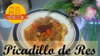 Picadillo de Res  azúcar o Sal [upl. by Nerahs428]