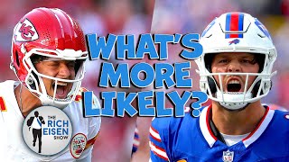 What’s More Likely Rich Eisen Talks ChiefsBills Jets Colts Caleb 49ers Chargers and More [upl. by Harris369]