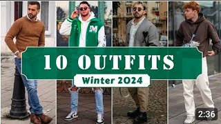 10 Latest Winter outfit ideas for man 2024  mans fashion trending fashion outfit [upl. by Meela]