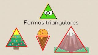 Las figuras geométricas para niños  formas triangulares cuadrangulares circulares y rectangulares [upl. by Ayenat]