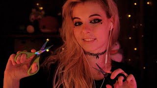 ASMR  relaxing Scissors Sounds  Rain no talking [upl. by Anytsirk]