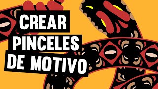 Cómo crear pinceles de motivo en illustrator [upl. by Quincy768]