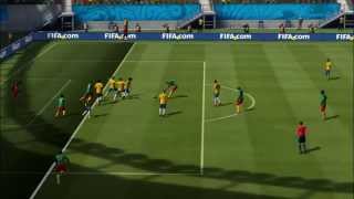 CAMEROON  BRAZIL  FIFA World Cup 2014 All Goals Highlights HD [upl. by Nassi]