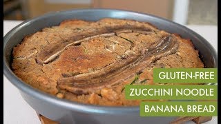 Gluten Free Zucchini Noodle Banana Bread I Spiralizer Recipe [upl. by Asina20]