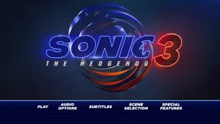 Sonic The Hedgehog 3 2024  DVD Menu Concept [upl. by Boyer]