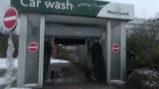 Morrisons Car Wash in the SNOW [upl. by Atled]