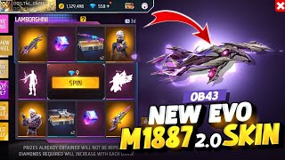 OB43 New Evo M1887 20 Skin Free Fire New Event Free Fire Bangladesh Server  Free Fire New Event [upl. by Shanon626]